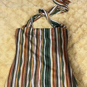 Striped Halter Dress